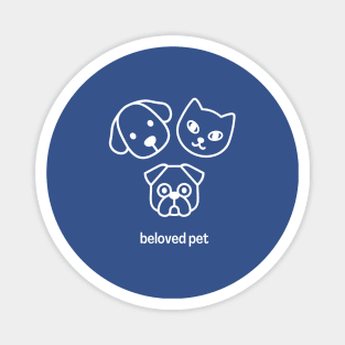 T-Shirt Design Pets Cat and Dog Magnet